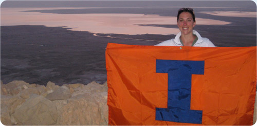 Alumna at the Dead Sea in Israel