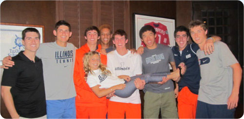 <a href="http://www.greaternaplesillini.org/" target="_blank">Greater Naples Illini Club</a>   has some special campus visitors: the Illinois Men's Tennis Team!