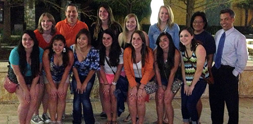 Eleven sorority sisters from Sigma Kappa house decided that instead of going on vacation for their Spring Break they were going to donate their time to Habitat for Humanity near the Houston area.